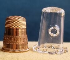 Pair vintage thimbles for sale  ASHBOURNE