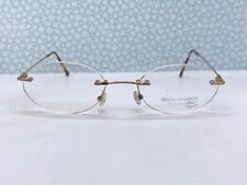 Gafas de mujer TitanFlex de oro ovaladas redondas sin bordes 3873 Eschenbach Light segunda mano  Embacar hacia Argentina