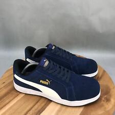 Puma Safety Iconic Low Comp Toe Shoes Mens 10 Blue Suede Lace Up Low Top Sneaker for sale  Shipping to South Africa