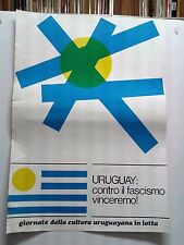 Uruguay manifesto antifascista usato  Villafranca In Lunigiana