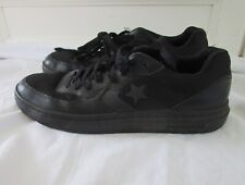 Converse black leather for sale  IPSWICH