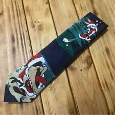 Corbata de Navidad 1995 Looney Tunes Mania 1995 Vintage Bugs Bunny Tazmania Devil segunda mano  Embacar hacia Mexico