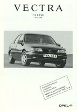 Opel Vectra Preisliste 1994 3/94 D price list prislista prijslijst le tarif  comprar usado  Enviando para Brazil