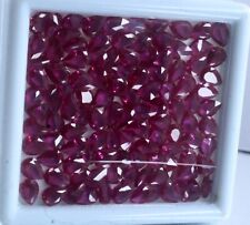 9 pcs Natural Red Ruby Gemstone Certified Mogok Pear Shape 7 x 5 MM Lot, used for sale  Shipping to South Africa