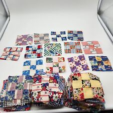 47 piezas acolchadas de colección cuadrados 9 parches patrón cosido a mano MCM grannycore 3,5""x3,5"" segunda mano  Embacar hacia Argentina