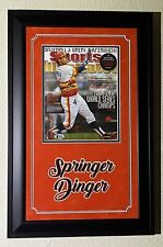 George Springer Houston Astros World Series Sports Illustrated quadro personalizado automático, usado comprar usado  Enviando para Brazil