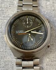Reloj vintage para hombre Seiko 5 Sports 6138-0020 Tokei Zara temporizador de velocidad esfera negra segunda mano  Embacar hacia Argentina