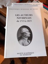 Auteurs nivernais 1715 d'occasion  Le Plessis-Trévise