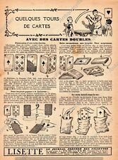 MAGIE TOUR DE CARTE DEVINETTE SAC / PRESTIGITATION 1932 MAGIC TRICK / CARD BAG comprar usado  Enviando para Brazil
