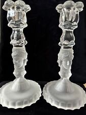 Pair glass frosted for sale  BRADFORD