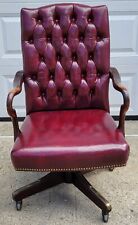 chairs leather red wood for sale  Bronx