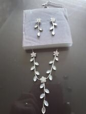 Necklace earring set for sale  CWMBRAN