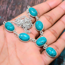 Collar de joyería de regalo de piedras preciosas turquesa hecho a mano Santa Rosa 18" R419 segunda mano  Embacar hacia Argentina