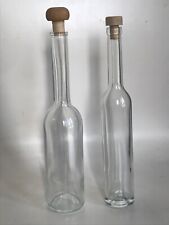 Clear glass bottles for sale  CAMBRIDGE