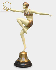 Con Brio Tancerka w złotym kostiumie Rzeźba z brązu, używany na sprzedaż  PL