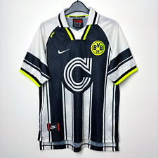 Camisa de fútbol original Borussia Dortmund 1996-1997 fuera europea UCL Nike segunda mano  Embacar hacia Argentina