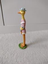 Pencil Duck Figurine Skinny Duck Folk Art Vintage Small Used for sale  Shipping to South Africa
