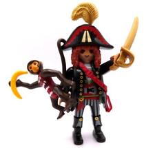 Figuras de capitán pirata de Playmobil con mono para barco pirata segunda mano  Embacar hacia Argentina