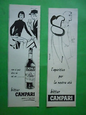 Bitter Campari 1967 2 Clipping Publicidade Vintage Desenho Mabie Autêntico comprar usado  Enviando para Brazil