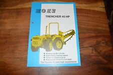 Hoes trencher 45hp for sale  TIVERTON