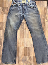 Jeans masculino Ariat M4 cintura baixa azul cowboy faroeste tamanho 34 X 36, usado comprar usado  Enviando para Brazil