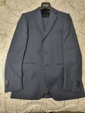 abito gessato blu usato  Bergamo