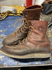 Vtg Chippewa Moc Toe Heritage Boots. 10.5 D. Red Wing 877 or 875 Style for sale  Kankakee