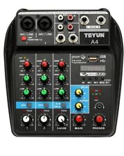 Console de mixagem de som TU04 BT gravação 48V monitor de energia fantasma mixer de áudio, usado comprar usado  Enviando para Brazil
