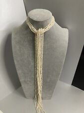 Collana sciarpina perle usato  Milano