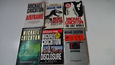 Michael Crichton Lote 6 Romances Paperback Esfera Estrutura Congo divulgação Jurassic C comprar usado  Enviando para Brazil