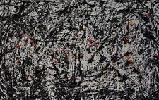 Usado, Pintura fina única - Composición expresiva de goteo, firmada por Jackson Pollock segunda mano  Embacar hacia Mexico