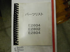 Hinomoto E2604, 2802, 2804 Tractor Parts Manual for sale  Shipping to Canada