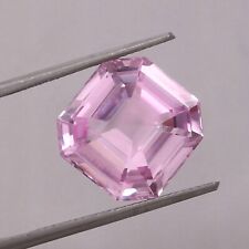 AAA Natural Flawless Ceylon Pink Sapphire Loose Asscher Cut Gemstone 13x13 MM for sale  Shipping to South Africa