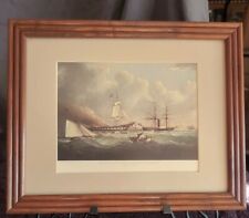 Vintage framed ship for sale  Brazil