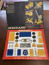Vintage Meccano Set 3, from 1974, 100% Complete in Original Box with Manuals (P) for sale  Shipping to South Africa