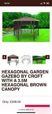 Hexagonal garden gazebo for sale  NORWICH