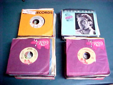 Lote de trabalho por atacado: 135 discos antigos de 45 RPM com mangas de fábrica, capas de fotos comprar usado  Enviando para Brazil