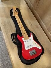 Usado, Guitarra eléctrica personalizada Hohner Rockwood 30" Stratocaster mini roja viaje juvenil segunda mano  Embacar hacia Argentina