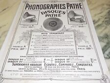 Ancienne publicite phonographe d'occasion  Castelsarrasin