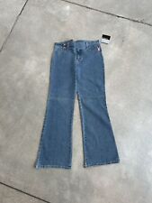 Calça jeans Playboy Bunny vintage tamanho 9 Y2K azul flare bootcut ponto rosa cintura baixa 31 comprar usado  Enviando para Brazil