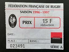 Ticket match Rugby BEZIERS - STADE TOULOUSAIN TOULOUSE 1996/1997 TOP14 Billet d'occasion  Fontaine-lès-Dijon