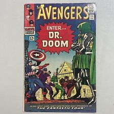Usado, Avengers 25 1966 Dr. Doom Marvel Comics Fantastic Four Lee Kirby Edad de Plata segunda mano  Embacar hacia Argentina