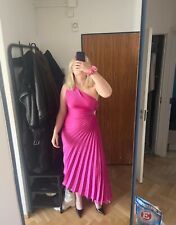 sukienka viralowa plisowana mango L fuksjowa różowa sukienka midi na sprzedaż  PL