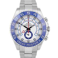 Usado, Relógio regata Rolex Yacht-Master II 44mm aço inoxidável branco azul branco 116680 em estado perfeito comprar usado  Enviando para Brazil