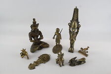 Brass Eastern Ornaments Buddhist Figure Dog of Pho Vintage x 7 6277g for sale  Shipping to South Africa