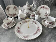Royal Albert Lavender Rose Tea Set for 2 Bone China for sale  Shipping to South Africa