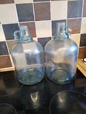 2 Vintage Demijohn Glass Bottle Wine Fermenting Decretive Ornament """""" for sale  Shipping to South Africa