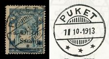 1909 Siam Wat Jang 9a PUKET PHUKET A.D. Era Swiss-Date PMK Cancel, usado comprar usado  Enviando para Brazil