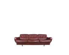 Skórzana sofa retro brązowa lata 70. firmy Madsen & Schubell na sprzedaż  PL