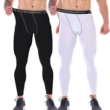 Used, Mens Compression Pants Base Layer Long Tight Leggings Pants Gym Workout Running for sale  Shipping to South Africa
